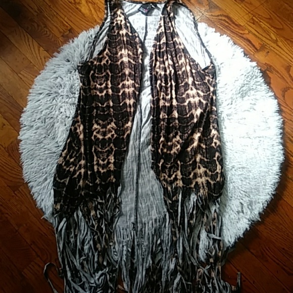 Eye candy size 2X Women's Cardigan Baddie Animal Print Y2K - Picture 9 of 11